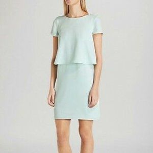 Ted Baker Pannsie Layered Shift Dress Mint Green Size Small